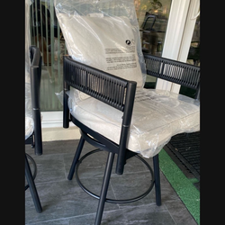 New patio chairs 33” high