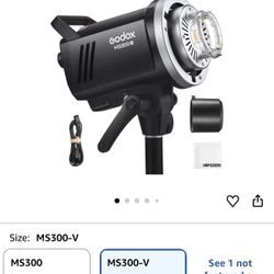 Godox MS300V 300W Studio Strobe Flash GN58, 0.1-1.8s Recovery, 2.4G Wireless X, Bowens Mount, Compact GODOX Photography Light for Fashion/Advertising 