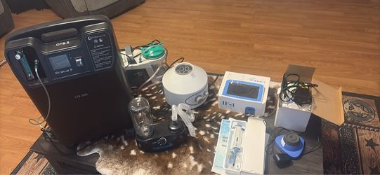 progesterone machine full set up nebulizer , humidifier, oxygen machine centrifuge pipette