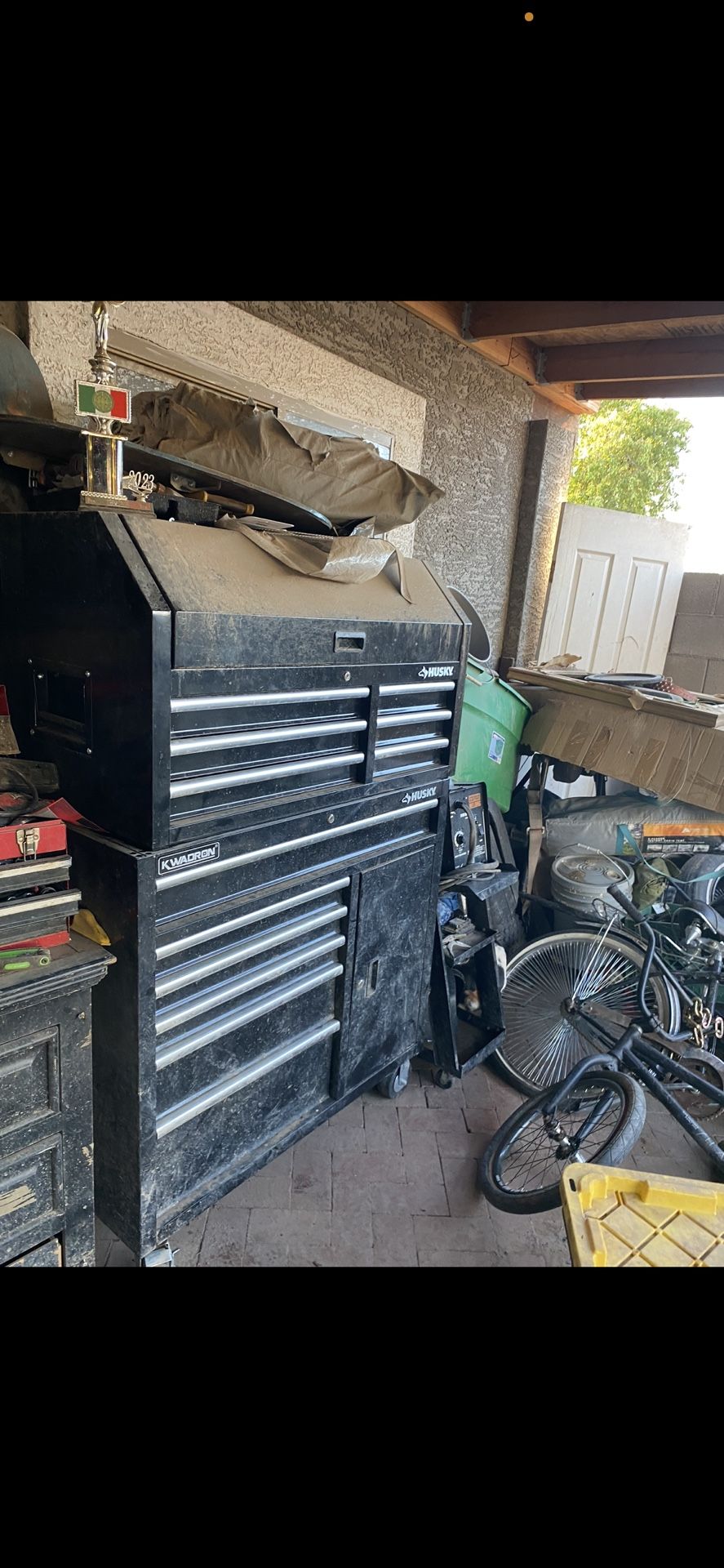 black husky tool box w wheels for Sale in Phoenix, AZ OfferUp