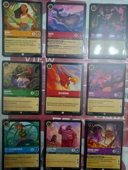Disney Lorcana Card Lot Of 28 + 1 Foil Card