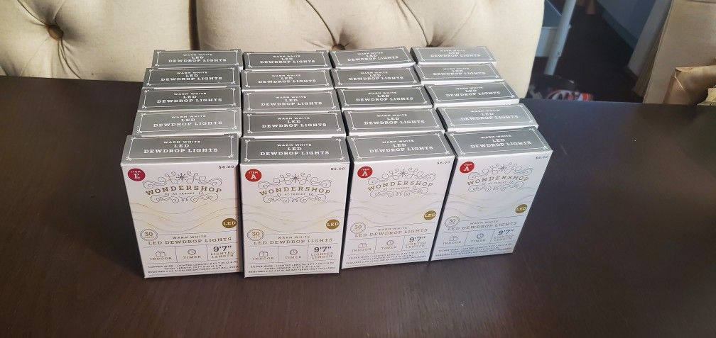 Wondershop Warm LED Dewdrop Lights NEW