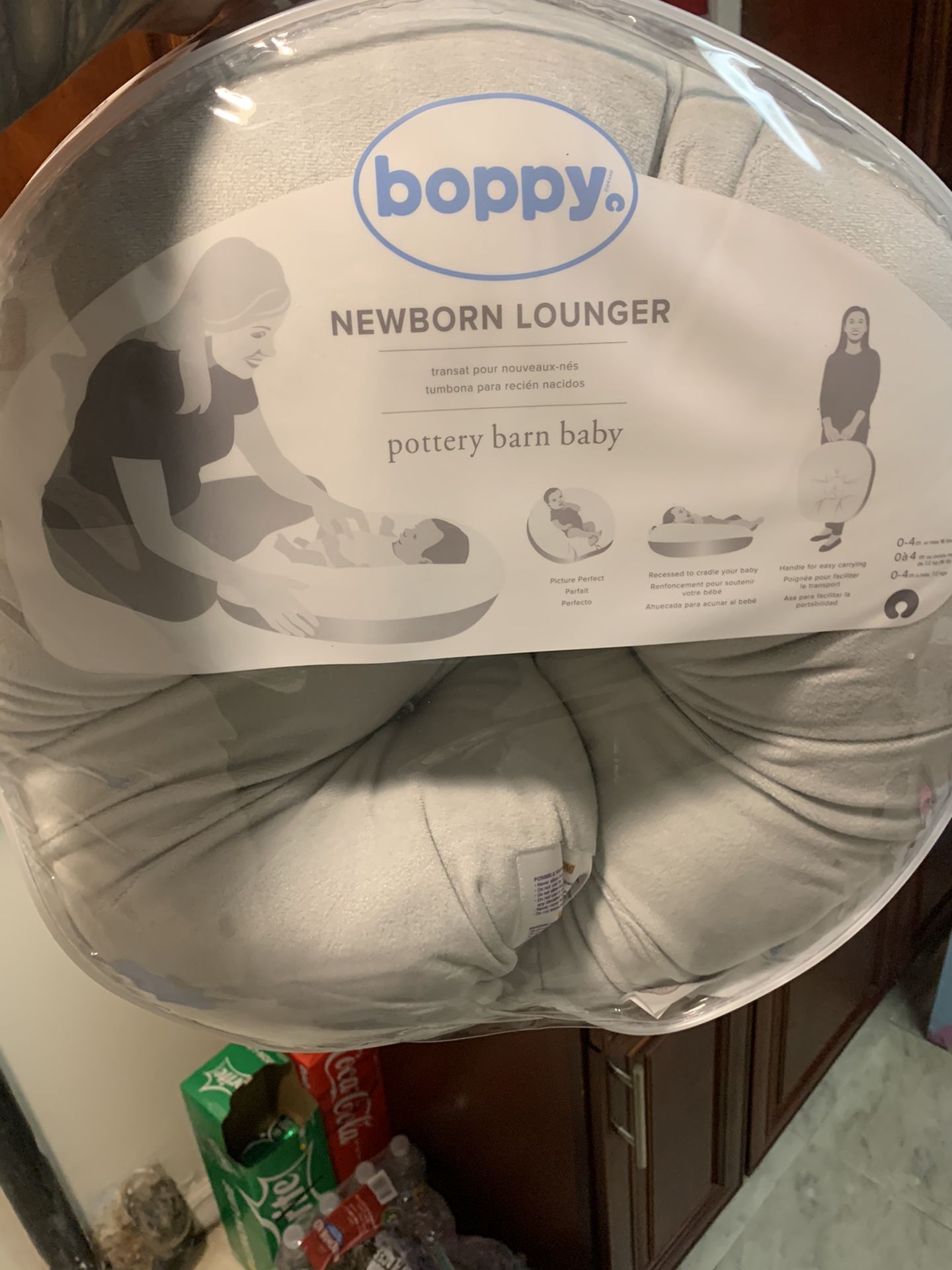 Baby boppy newborn lounger