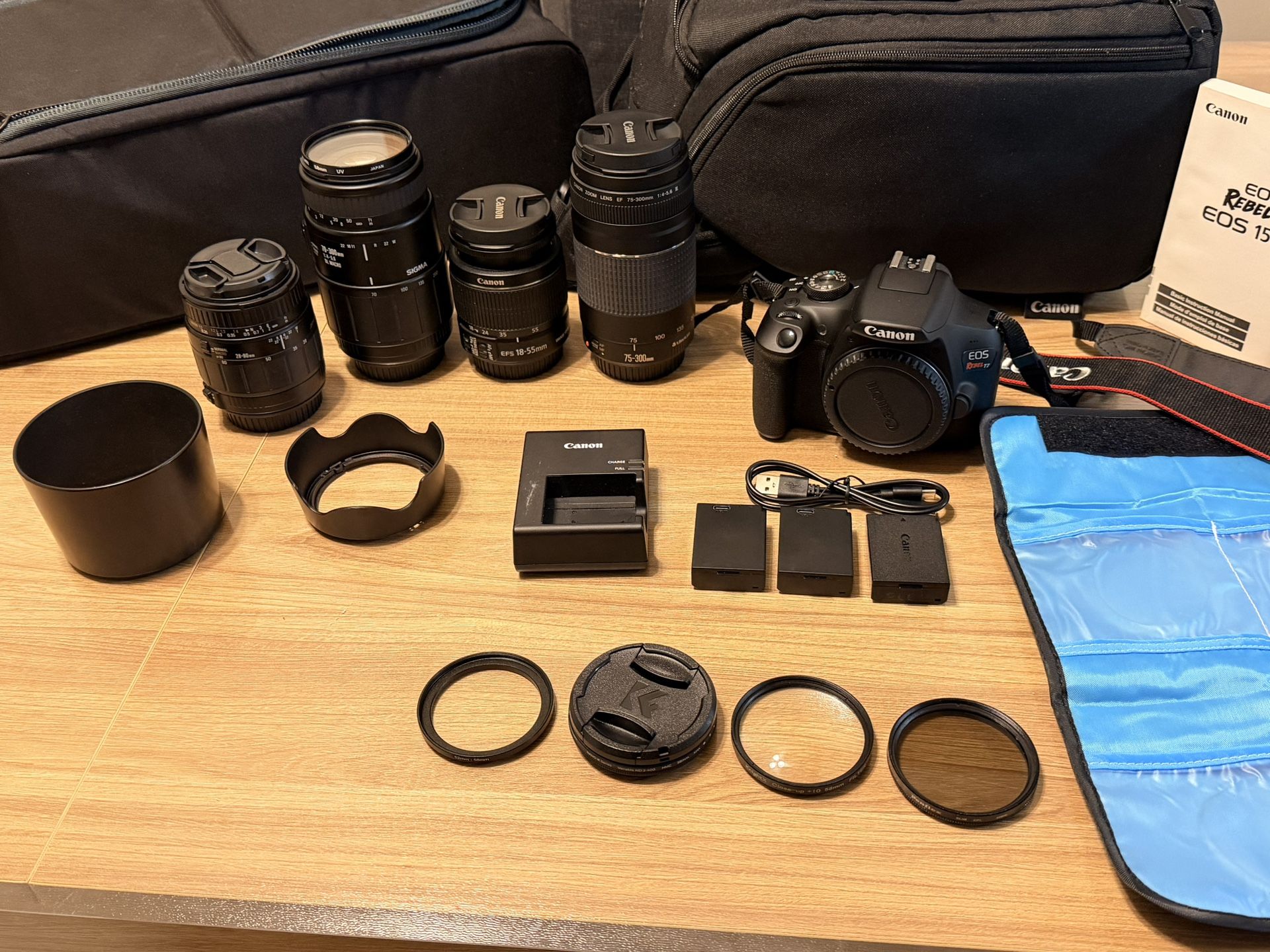 Canon Rebel T7 DSLR Camera bundle