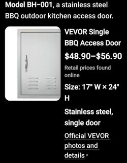 BBQ Island Metal Door Single
