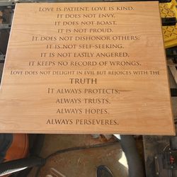 Laser Engraved Hardwood Signs