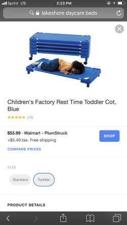 lakeshore toddler cots (several)