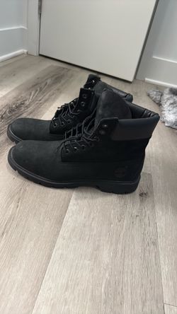 Black timberland boots size 9