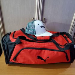 New Puma 24 Inch Duffel Bag And Snapback Golf PWR Cool  Hat