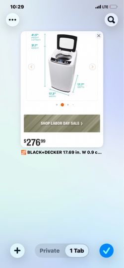 BLACK+DECKER Portable Top Load Washer