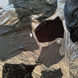 Women’s Bundle Of Black Summer Tops And Bodysuit Size Medium