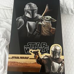 The Mandalorian and The Child statue