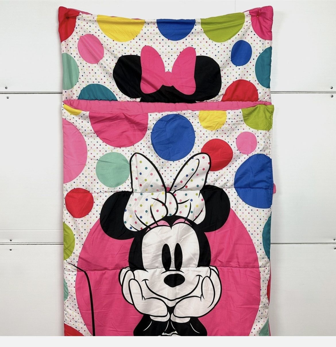 Minnie Mouse Sleeping Bag Walt Disney Jumping Beans Pink Polka Dot 66" x 30"