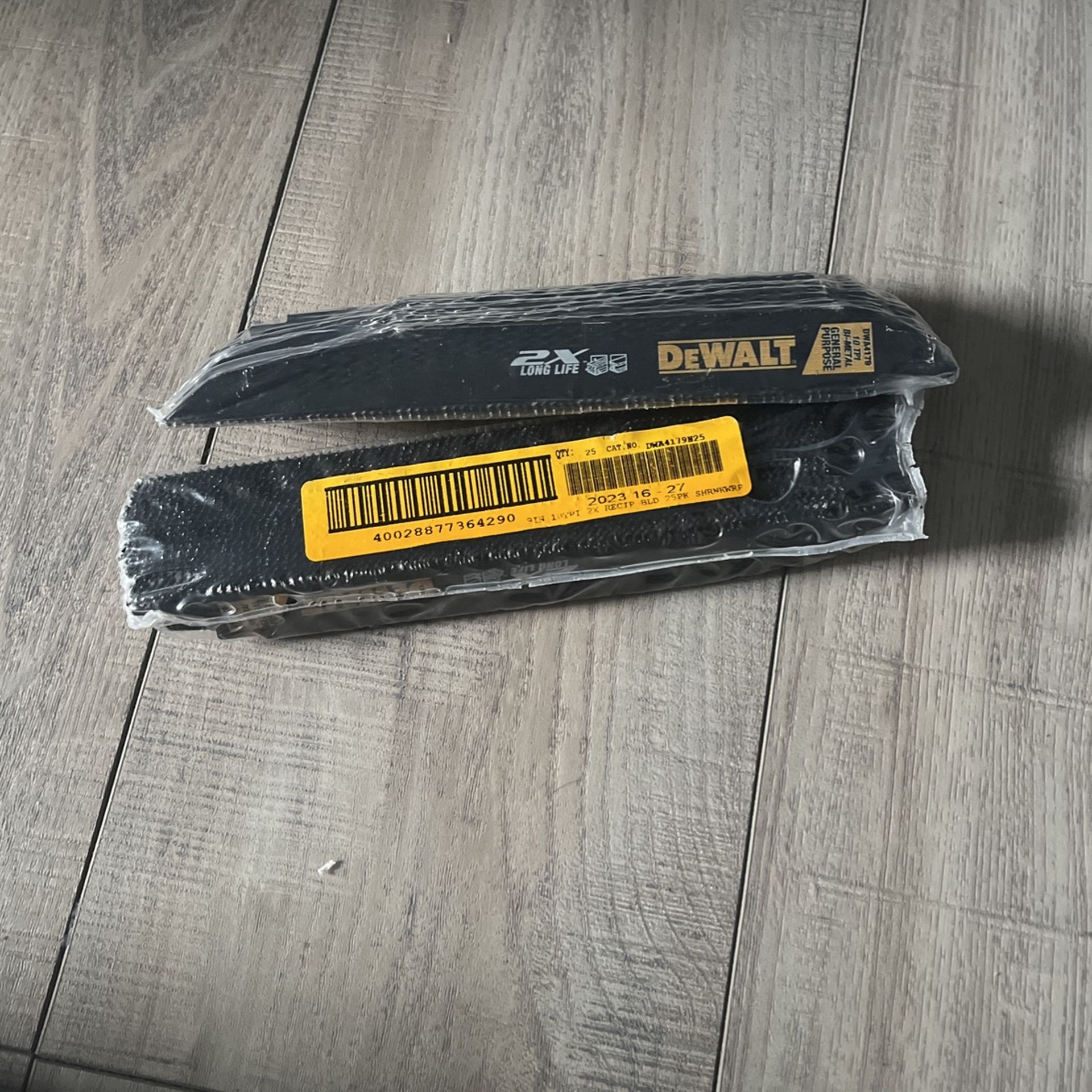 2 pack of sawzall blades 