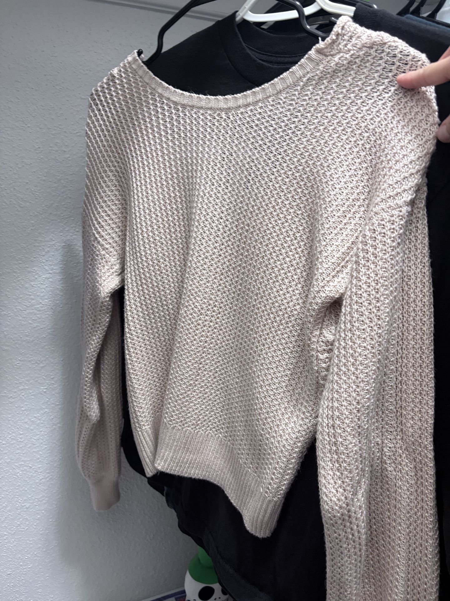 Open back sweater