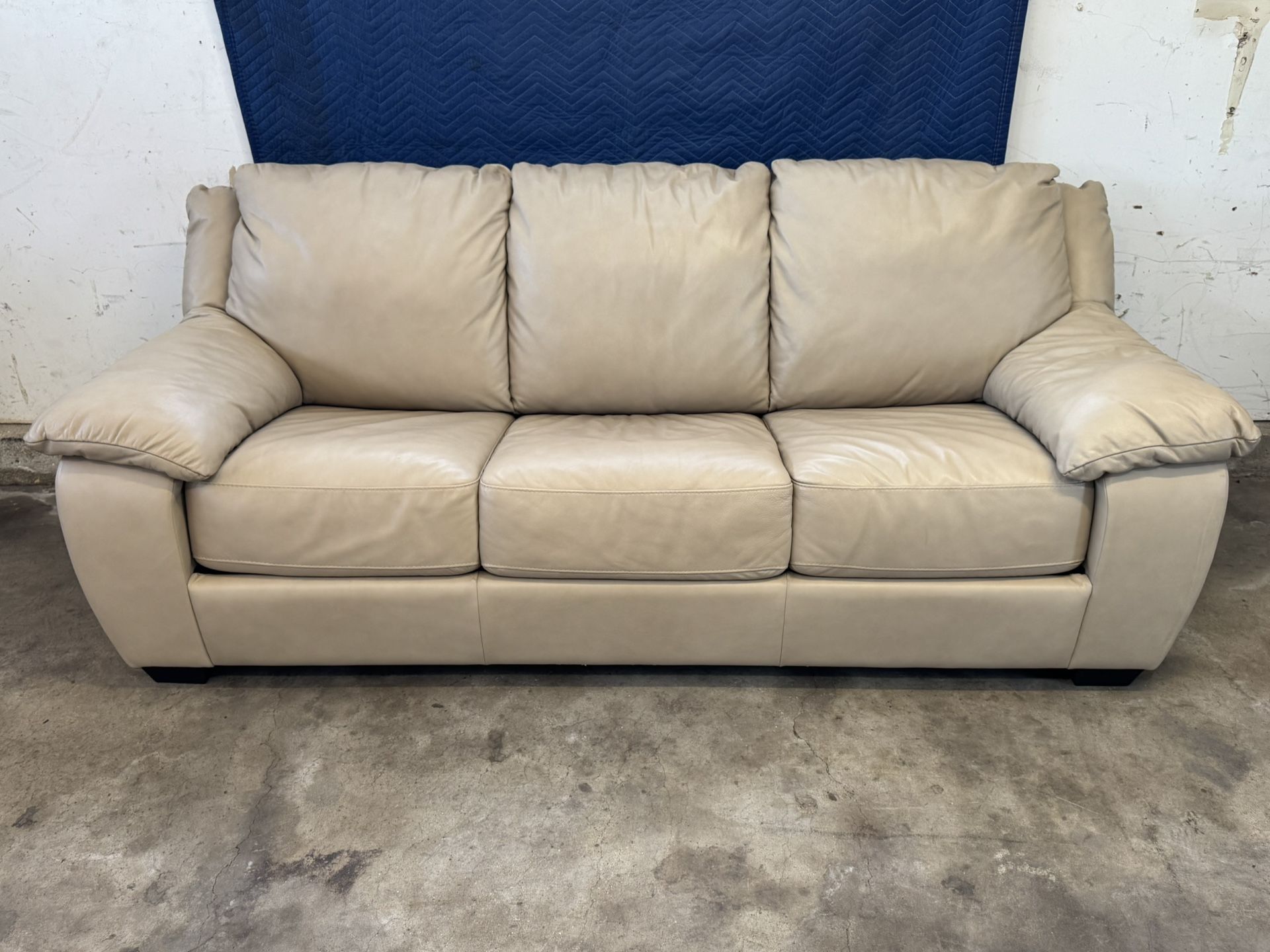 3 Piece Leather Sleeper Sofa, Loveseat And Chair