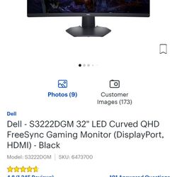 Dell 32" Monitor