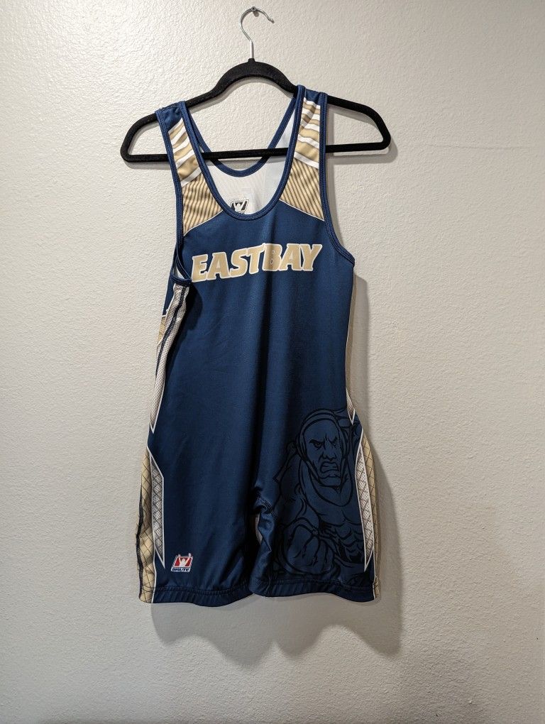 EastBay MEN'S Navy BLUE BRUTE WRESTLING SINGLET Size Adult Large
