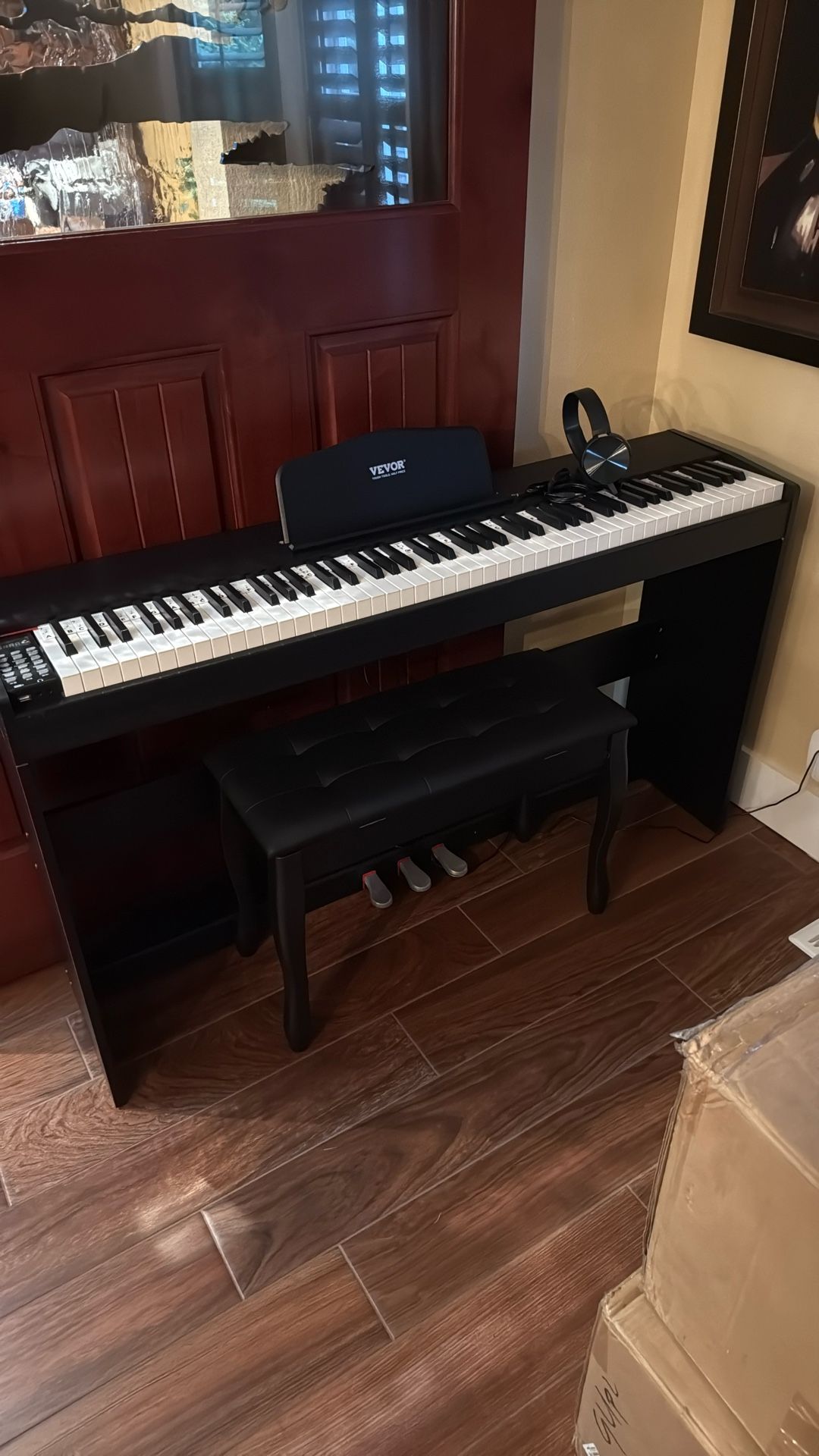 Vevor Piano With Stand and Stool (New In Box)