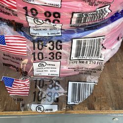 Wire #10/3 250FT$250 each one romex
