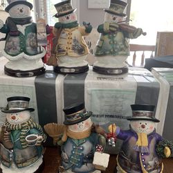 Thomas Kinkade Snowman Collection
