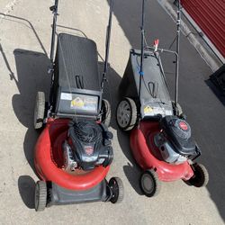 $90 Cash For Both The Briggs And Stratton Sells For Over $300 And It Mulches To I Can Deliver If You Throw In A Extra$20 For Gas.