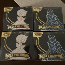 Lot Of 4 Pokemon Mega Evolutions ETB 