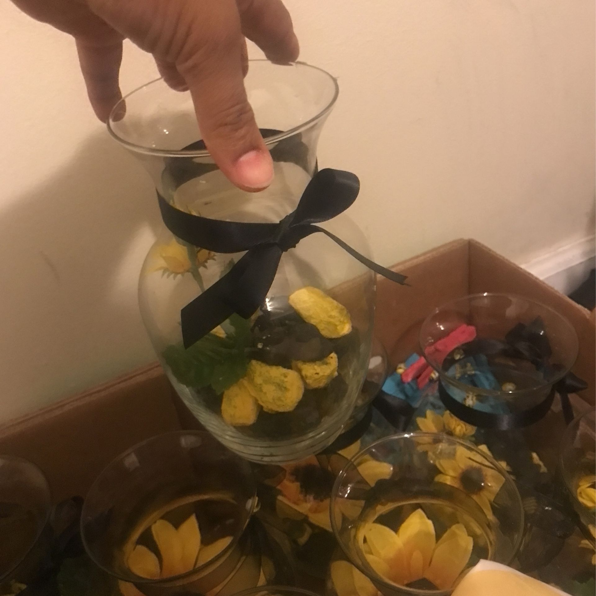 Glass Center Pieces