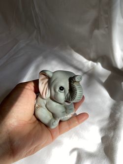 Vintage Home Co Baby Elephant Figurine
