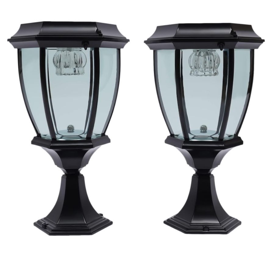 Dusk to Dawn Outdoor Solar Path Lights, 2-Pack