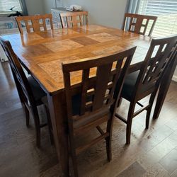Dining Table with 8 Chairs For Sale