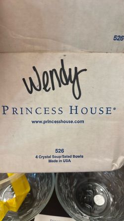 Princess House Crystal Soup/Salad Bowls Set of 4