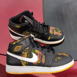 Jordan 1 Mids Black Laser Orange Bright Melon (7M/8.5W)