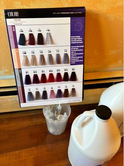 Hair color sample book