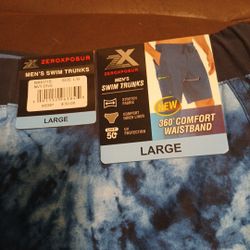 ZeroXposur Mens Swim Trunks Large - NEW W/ TAGS