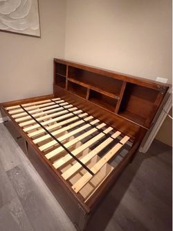 Twin size storage bed