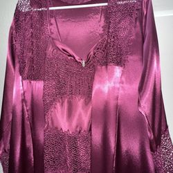Pink Silk 2 Piece Set