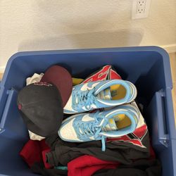 Vintage/Sports Clothes Tub 15+ items!!!!!