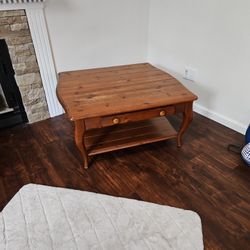 Large Wooden Coffee Table