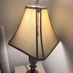 Set of 2 Brown Decorative Table Lamps – $90 for Both