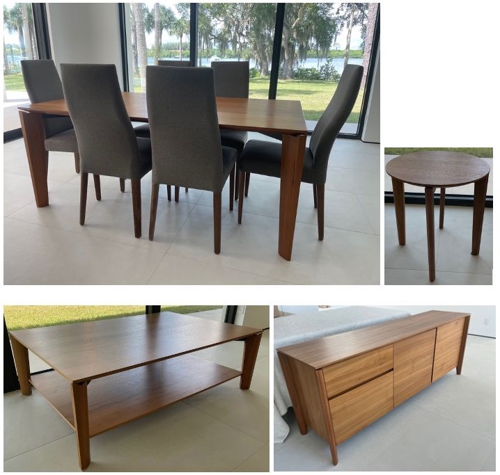 Scandinavian Design Modern Dining And Living Room Set