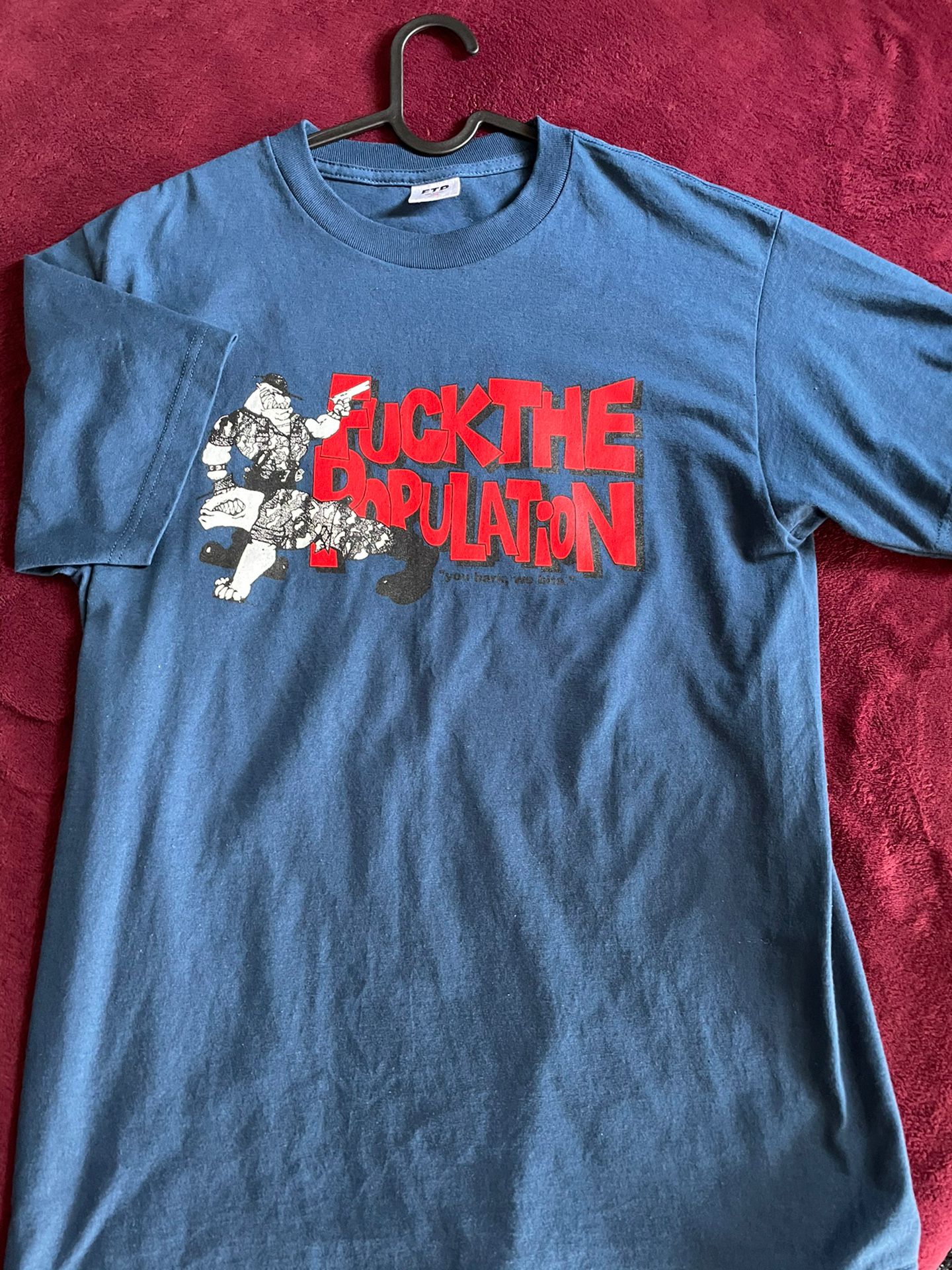 Ftp Tee Navy Dog Medium