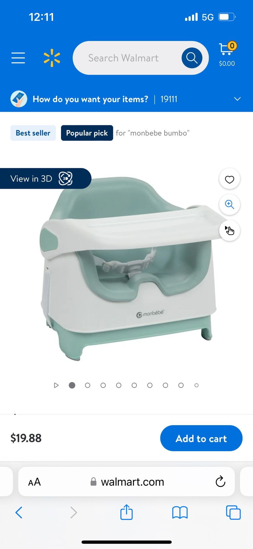 Booster Seat With Removable Cushion