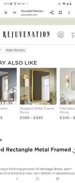 Mirror by rejuvenation
