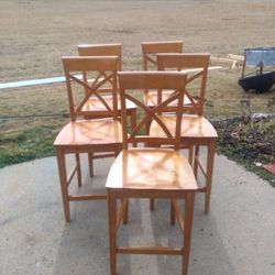 Five Bar Stools 24 Inch At Seat