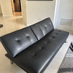 Black futon Sofa