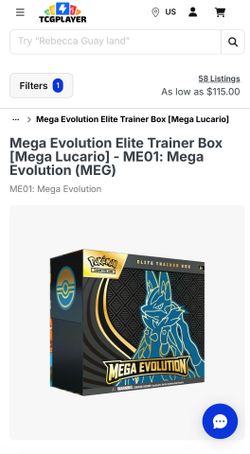 Mega evolution elite trainer box