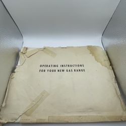 1957 Owner's Manual for Gaffers & Sattler and Occidental Automatic Gas Range