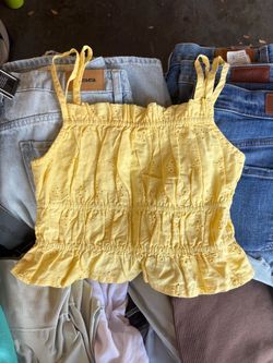 Yellow Crop Top