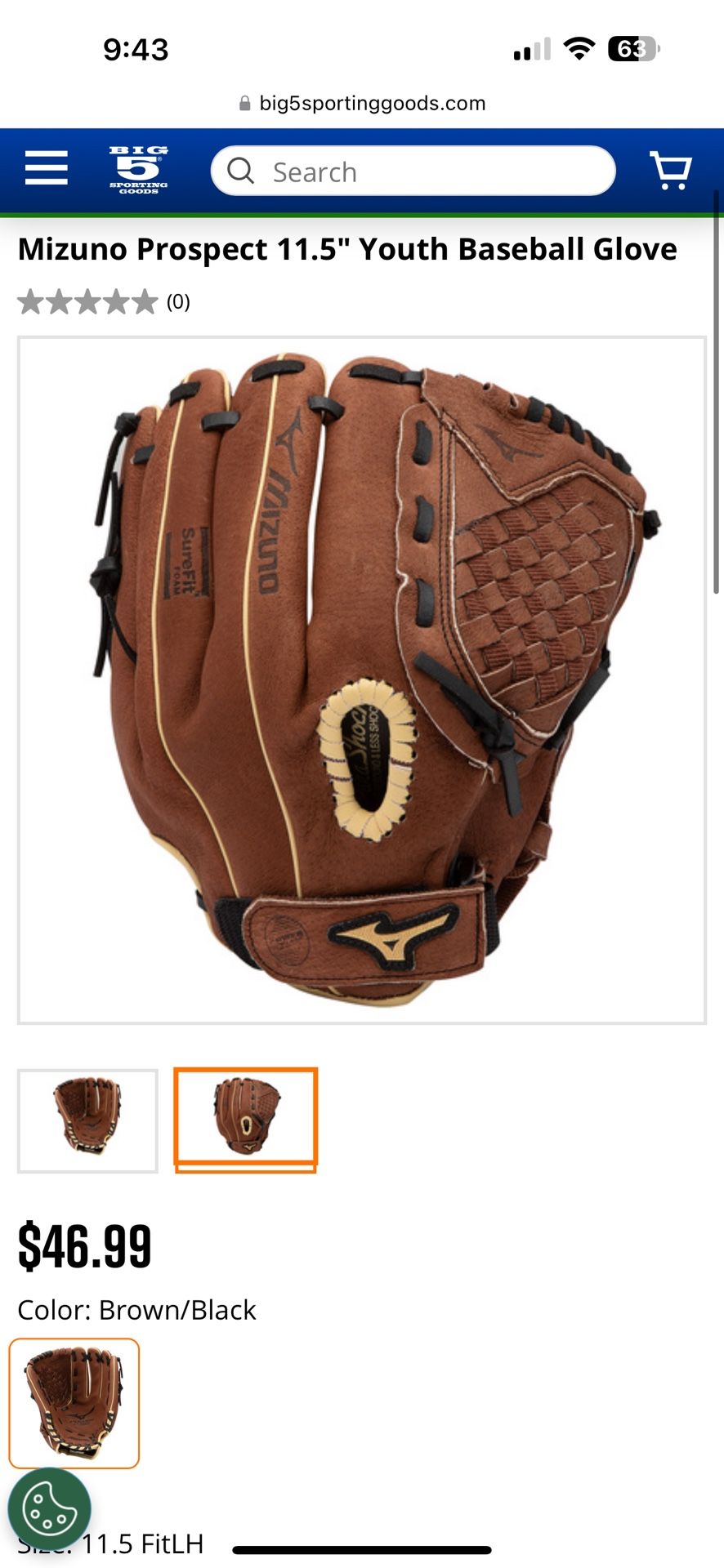 Kids Baseball Glove